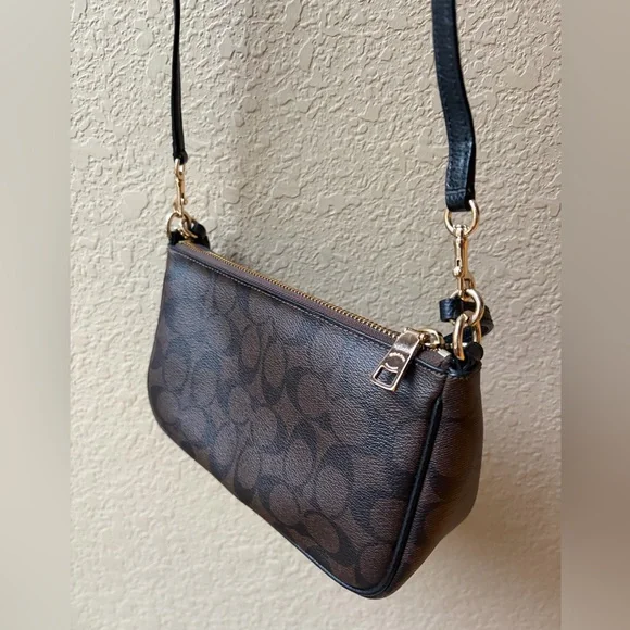 Coach Signature Crossbody bag Brown/Black - Picture 6 of 17